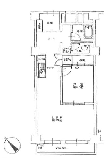 秀和笄町麻布レジデンス307の間取り