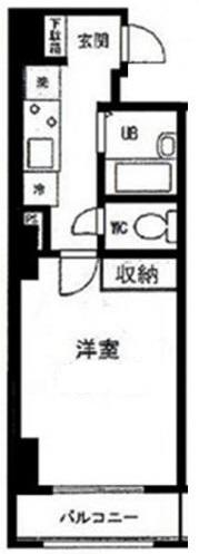 ぱぁくふろんと白金401の間取り