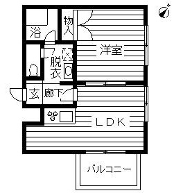 オーキッドフラッツ中目黒401の間取り