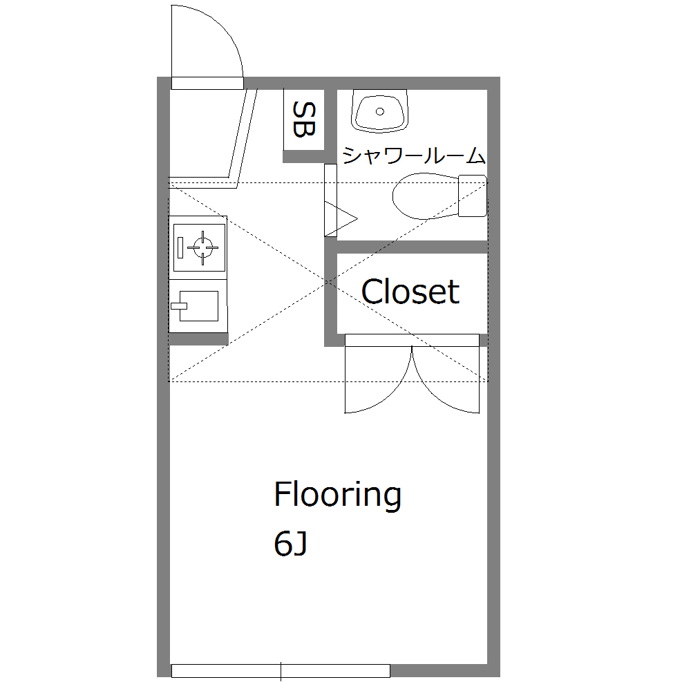 ハイツ斉藤B-3の間取り