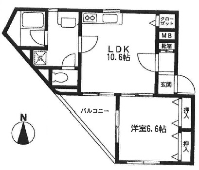 コウエイマンション301の間取り