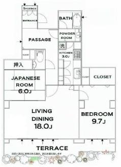 サニークレスト上目黒壱番館102の間取り