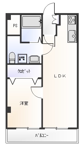 リッツ麻布401の間取り