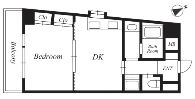 ヴァンベール青葉台101の間取り