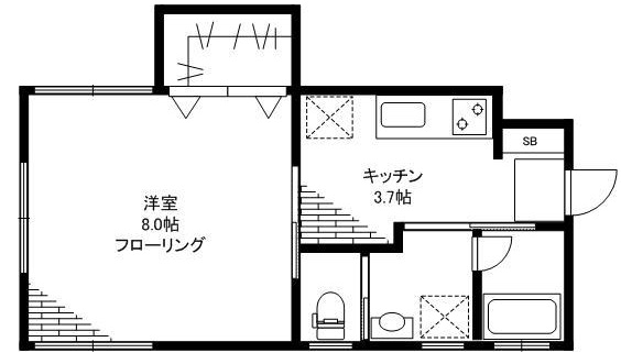 ポラリス駒沢101の間取り