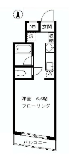 本多ビル402の間取り