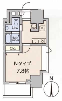 レジデンス高輪台702の間取り