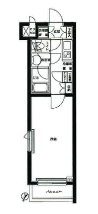 ルーブル祐天寺401の間取り