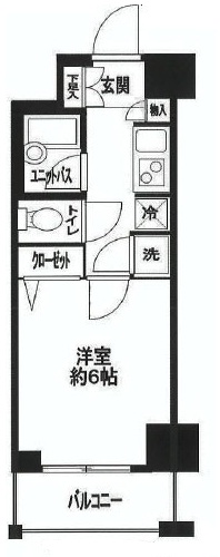 メインステージ松涛703の間取り