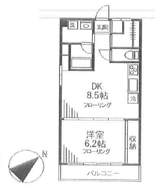 サードリーハイツ615の間取り