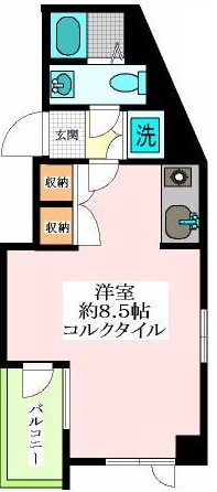 Komazawa News'(コマザワニューズ)502の間取り