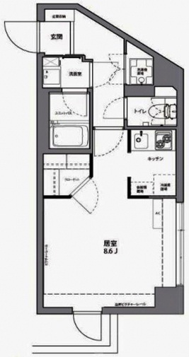 アーバンステージ麻布十番504の間取り