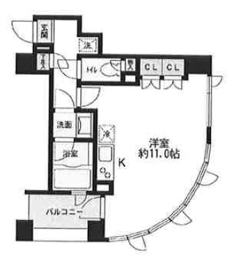 ラフィネジュ学芸大学505の間取り