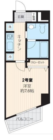 ロワジール三軒茶屋302の間取り