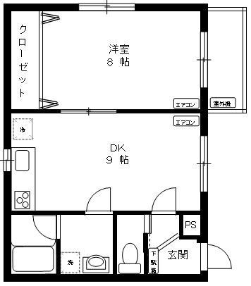 カサマリーナ203の間取り
