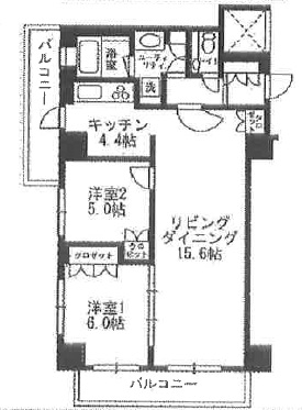 レジディア代官山猿楽町(旧パシフィックレジデンス代官山猿楽町)406の間取り