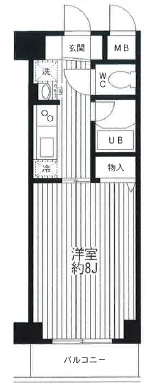 エクセラ池尻502の間取り