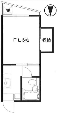 瀬川ハイツ201の間取り