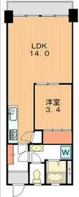 青葉台マンション405の間取り