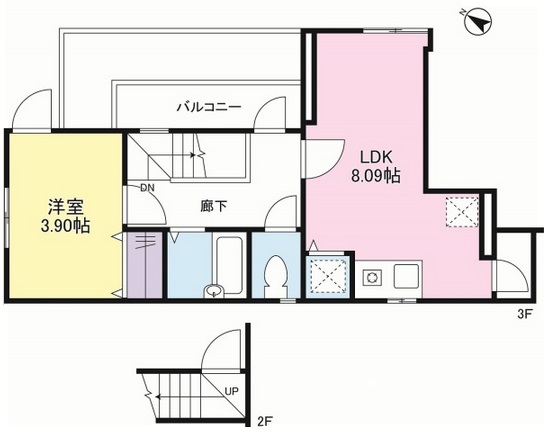 三茶・A202の間取り