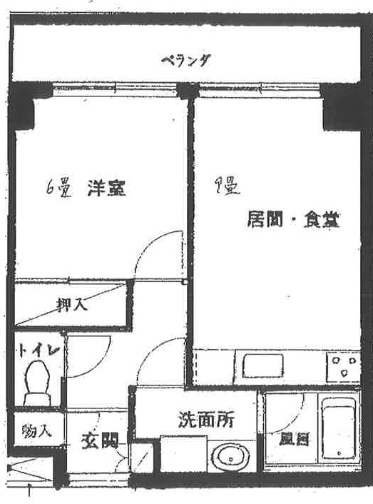 グリーン・リーブス青葉台406の間取り