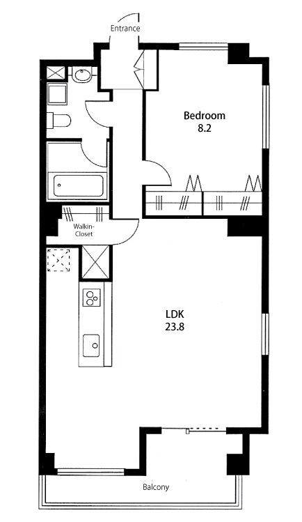 ヴィラ・ヴィスタ(Villa Vista)301の間取り