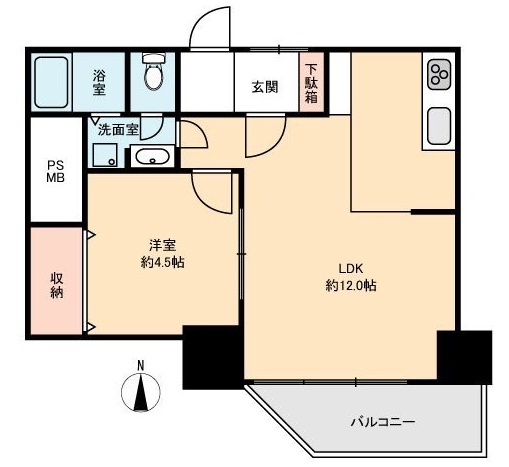 南麻布マンション302の間取り