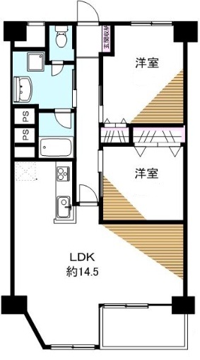 まんしょん中目黒604の間取り