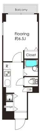 リッツ三軒茶屋305の間取り