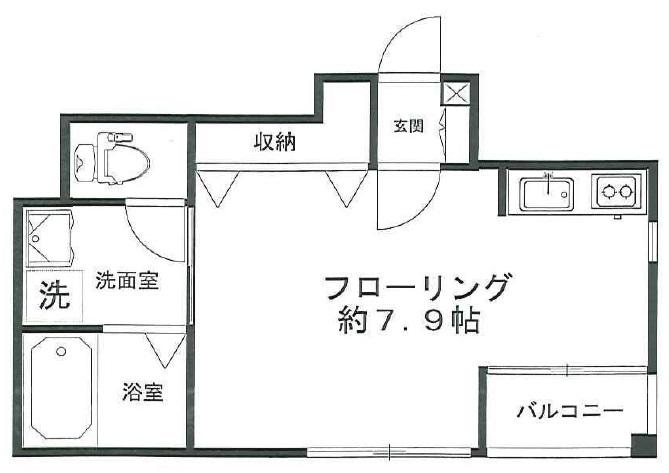 代官山エムプレイス201の間取り