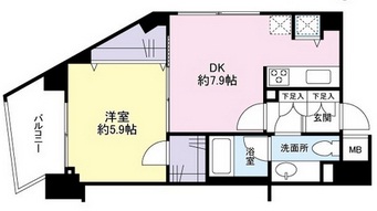 ホームズ自由が丘206の間取り