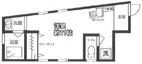 恵比寿2丁目APB号室の間取り