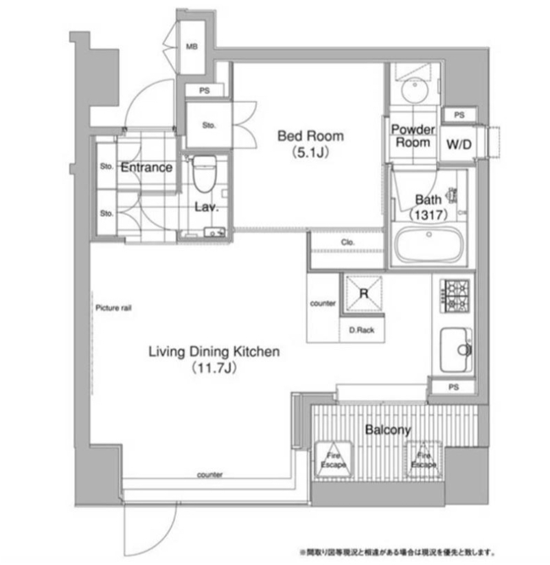 コンフォリア代官山青葉台803の間取り