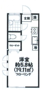 ドミール世田谷203の間取り