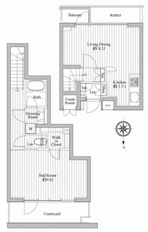 エスティメゾン目黒本町(旧エルシエロ目黒本町)108の間取り