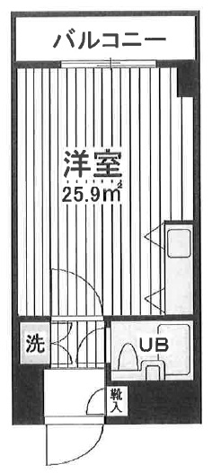 アサカシオン三軒茶屋402の間取り