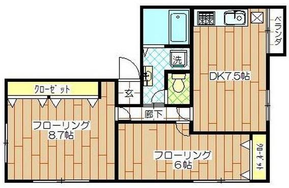 白金ビル201の間取り