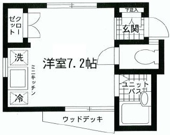 サンライズ三宿101の間取り