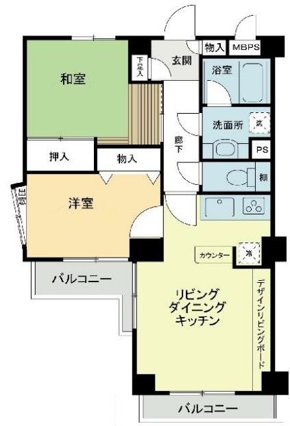 ライオンズマンション碑文谷第2209の間取り