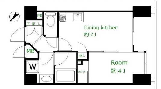 エクセルシオール渋谷902の間取り