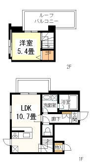 デュオスカーラ渋谷701の間取り