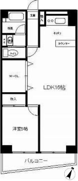 上目黒フラワーマンション204の間取り