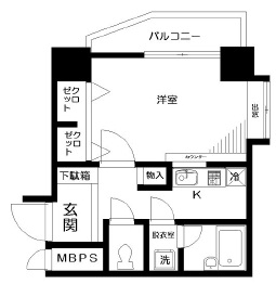 日神パレステージ三軒茶屋第21005の間取り