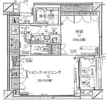 パークホームズ白金高輪アーバンレジデンス3Fの間取り