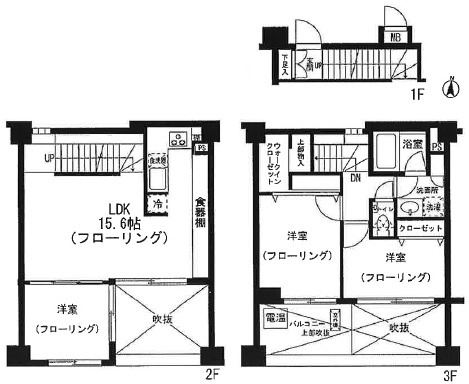 オープンレジデンス三軒茶屋NORTH206の間取り