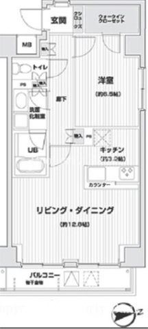 アイム白金高輪703の間取り