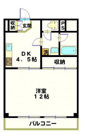 日興パレス南麻布201の間取り