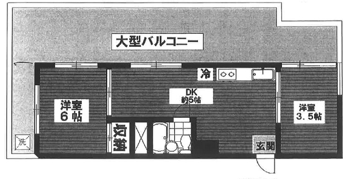 倉方ビル503の間取り