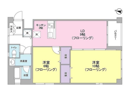 共栄ハイツ301の間取り