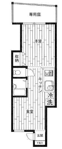 テラス中町102の間取り